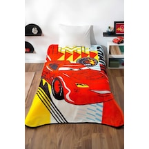 Taç Disney Cars Timeless Lisanslı Tek Kişilik Battaniye Kırmızı
