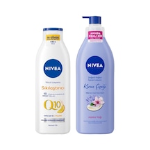 Q10 Sıkılaştırıcı C Vitamini Vücut Losyonu 250ml Ve Kiraz Çiçeği Nemlendirici Vücut Losyonu 400ml