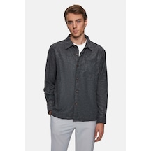 Twn Relaxed Fit Antrasit Armürlü Gömlek Ceket 3ec04bn114841 Antrasit