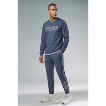 Defacto Nba Boston Celtıcs Standart Fıt Skuba Dalgıç Kumaş Jogger F6980ax26spın271 İndigo-ın271