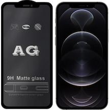 Ally İphone 12 -12 Pro 6.1inç Full Glue Matte Tempered Cam Ekran Koruyucu- 5775 Mh-hs2437-9516