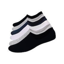 6'Lı Erkek Babet (Silikonlu-Dikişsiz) Çorap (Görünmez)