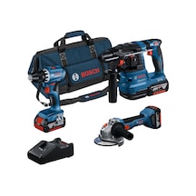 Bosch 18V Akülü Set GSR+GWS+GBH 3x 4.0Ah Akü + Şarj Aleti - 0615A5007L