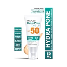 Procsin Hydra Pone Cilt Tonu Eşitleyici Makyaj Efekti Veren Cam Cilt Güneş Kremi SPF50+ 50 ML