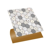 Tink Kendinden Yapışkanlı Zemin Kaplama, Duvar Kaplama Petek Terrazzo Desenli 30x30 Cm 56 Adet 5 M²