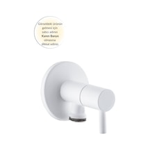 Karen Banyo Angle Valve Glayor Taharet Musluğu, Beyaz, Cisa 48937 beyaz