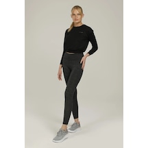 Lumberjack 2WCT1252PR Basic Leggings Antrasit Kadın Tayt Antrasit