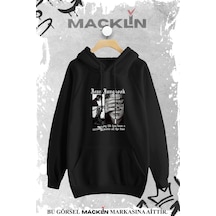 Macklin Unisex Kadın Erkek Jeon Jungkook Bts Baskılı Kapşonlu Sweatshirt Siyah Mck1017 Siyah