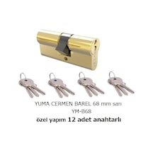 Yuma Cerman Barel 68 Mm Sarı Ym-b68 Özel Yapım 12 Adet Yedek Anahtarlı