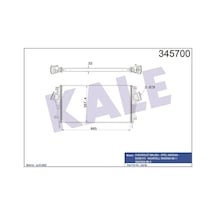 KALE OTO Radyatör 345700 Turbo Radyatörü Insignia 08- 1.6 Cdtı 2.0 Cdtı / Malıbu V300 12- 2.0D 665X361.7X32