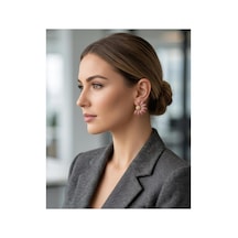 Tarz Kombin Parçası Çiçek Model Küpe Çok Renkli Çok Renkli