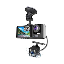 Padalink 3 Kameralı Araç Kayıt Cihazı - 1080p Ön, 720p Arka, 480p İç Kamera İle Gece Görüşlü Ve Hareket Algılama