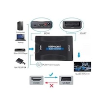 Hdmı To Scart Aktif Çevirici Dönüştürücü Adaptör, Av Video Çevirici, Scartı Hdmı Dönüştürmez