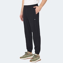 Slazenger RUSLAN Erkek Fermuar Cepli Dar Paça Siyah Eşofman Altı