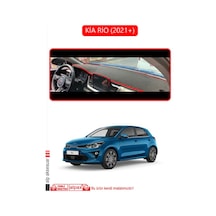 Kia Rio 2021+torpido Koruma Halısı Kırmızı Kenar