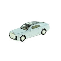 Çek Bırak Işıklı Sesli Oyuncak Metal Araba Phantom 13 Cm Beyaz