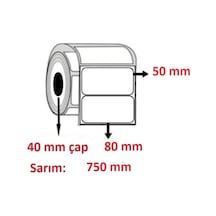 Özsaraç Etiket Pp Opak 50 x 80  750'Li