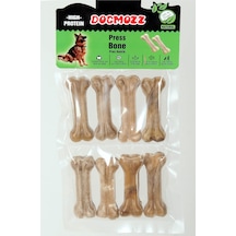 Dogmozz Premium Deri Pres Natural Köpek Kemiği 7 CM 8'li