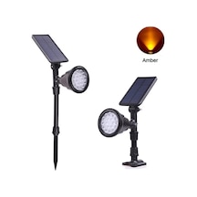 Forlife 30watt Fonksiyonel Solar Çim / Bahçe Aydınlatma Armatürü Amber Işık