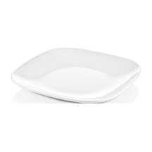 Melamin Kare Servis Tabağı 32 Cm 12 Adet Beyaz