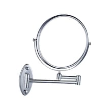 Homyl Banyo Için Dönen Duvara Monte Makyaj Aynası Tıraş Kozmetik Gümüş