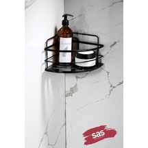 Yapışkanlı Ömür Boyu Paslanmaz Kristal Ayarlanabilir Raf Banyo Düzenleyici Şampuanlık Lk-01 Ss Çok Renkli