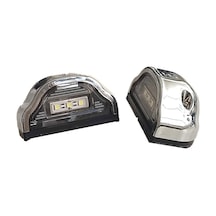 2 Adet Tır Kamyon Dorse Plaka Lambası Kobra Krom 12-24 Volt