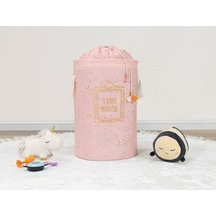 Baby Yuvarlak Torbalı Sepet - Pembe