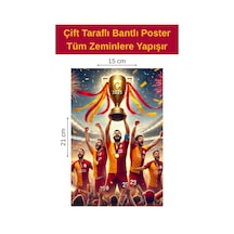 Kupa 2025 Poster, Çift Taraflı Bantlı, Tüm Zeminlere Yapışır, 15 X 21 Cm .