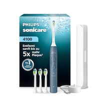 Philips Sonicare Series 4100 Elektrikli Diş Fırçası - Basınç Sensörlü Sonic Diş Fırçası, 4 Fırçalama Ayarı, Easystart, Smartimer, 21 Günlük Çalışma Süresi, Seyahat Çantası, Koyu Mavi, Hx4046/48, Yeni