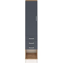 Arges Dolap 2 Raflı 3 Çekmeceli Tek Askılı 44x30x221 Çam-antr... Çam