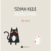Siyah Kedi Beyaz Fare-Renkler - Duygu Yardımcı - Kumdan Kale