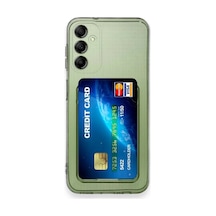 Galaxy M15 Kılıf Kart Şeffaf Silikon - Şeffaf