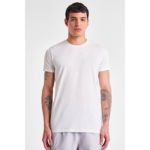 Lescon Erkek Kısa Kollu T-shirt 25s-1225-25y Beyaz