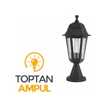Zerpa Bahçe Armatürü Altıgen Set Üstü Siyah