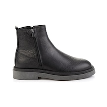 Bambi Siyah Hakiki Deri Erkek Bot & Bootie E02597000710 Siyah