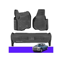 Ford F-250 / F-350 / F-450 / F-550 İçin 2012-2016 Supercrew 3d Araba Paspaslar, Ön Ve Arka
