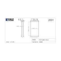 Kalorifer Radyatörü Fıat Albea-palıo 1 Sıra Alüminyum Brazing Sistem