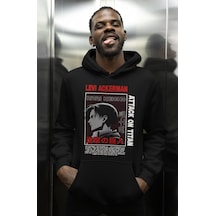 Sevbano Levi Ackerman Attack On Titan Baskılı Unisex Oversize Anime Karak Siyah