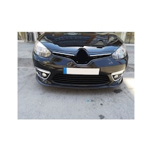 Renault Fluence Makyajlı Uyumlu Ön Lip Tampon Eki Body Kit Yumuşak Mat Siyah Kırılmaz