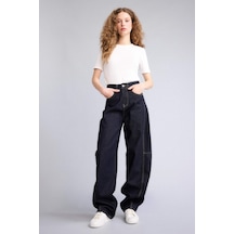 Defacto Baggy Fıt Yüksek Bel Uzun Jean Pantolon H1730ax26spnm82 Mavi-nm82