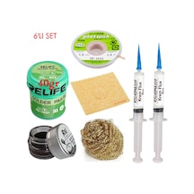 Relıfe Rl-402 Krem Lehim 183 C 40gr Havya Uç Temizleyici Seti Flux Lehim Toplama Cp-1515 Emme Teli Vs Set03