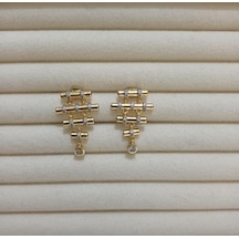 Bambu Gold Küpe Altın