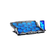 Frost Gt15 15x Turbo Led Fan - 10 Modlu Rgb - Lcd Ekran Siyah 9"-17" Boyut Destekli