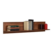 Dekoratif Duvar Rafı - Koyu Ceviz Oslo Ceviz 120x25x20 Cm Gxyxd Diğer