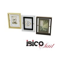 İbico İ12-037 Ahşap Resim Çerçevesi 15x10cm 2.çerçeve 17x21cm 6"x4" Döner Çerçeve 2in1 Resimlik - 24'li Paket