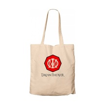 Dream Theater Logo 2 Krem Kanvas Bez Çanta Krem