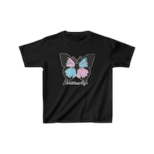 Çocuk Unisex Baskılı T-shirt - Siyah