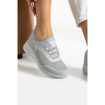 Buz - Gri Anatomik Esnek Taban Slip-on Spor Ayakkabı Günlük Sneaker Buz - Gri Buz - Gri Anatomik Esnek Taban Slip-on Spor Ayakkabı Günlük Sneaker Buz - Gri