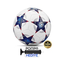 Telvesse Futbol Topu Şampiyonlar Ligi Pompalı Sert Zemin Halı Saha Futbol Topu No:5 Mavi 034 Mavi